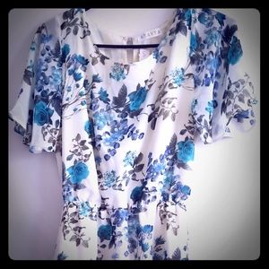 Waist gathered dress